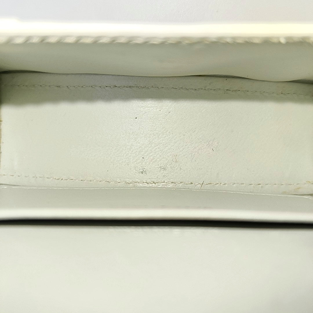 Hourglass Mini Calfskin White