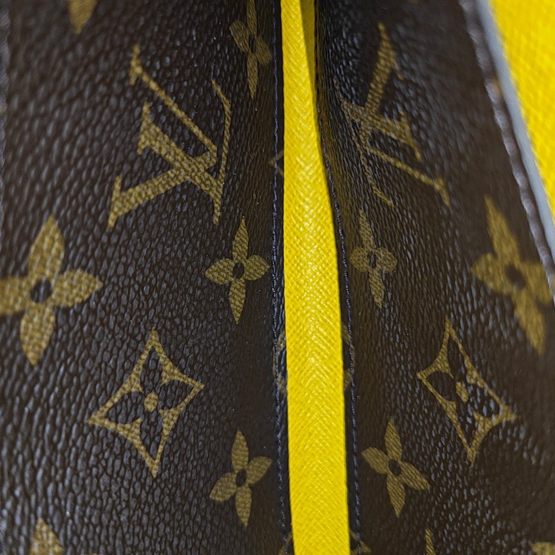EMILIE Monogram Coated Canvas Brown
