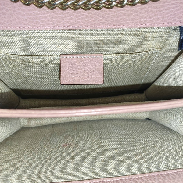 Interlocking G Small Calfskin Pink