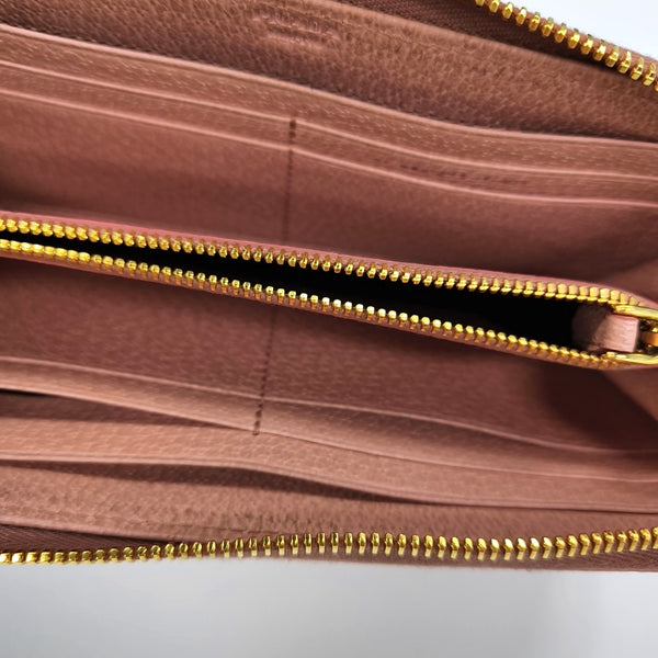 Zippy Wallet Calfskin Pink Wallet
