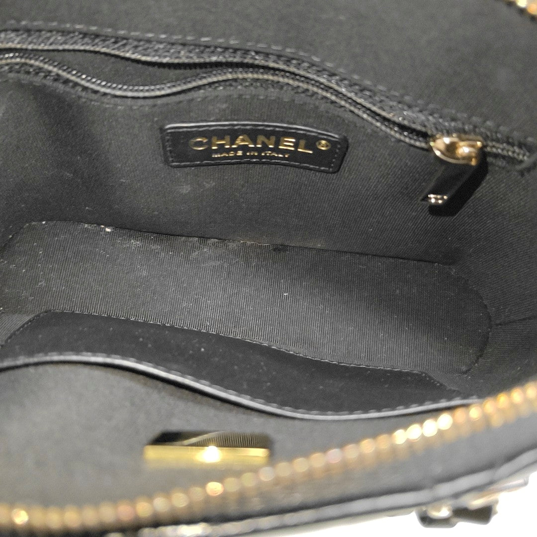 24B Small Quilted Lambskin Black
