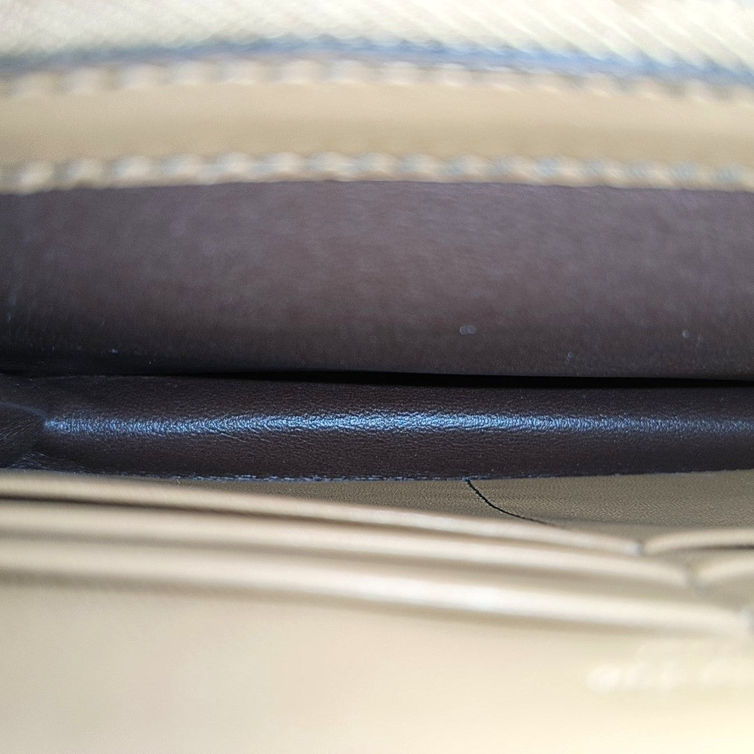 Chain Wallet Lambskin Gray