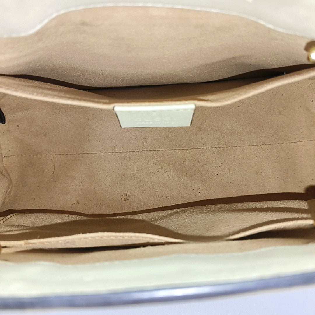 Padlock Small Monogram Coated Canvas Beige