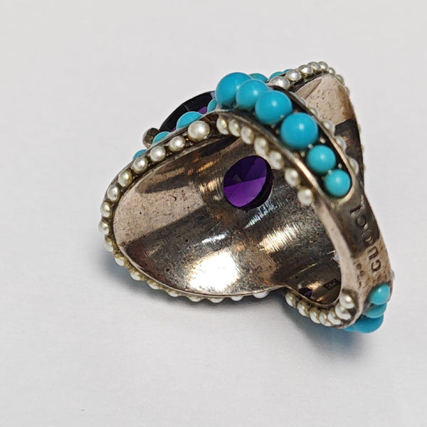 Metal Blue Ring HK 13