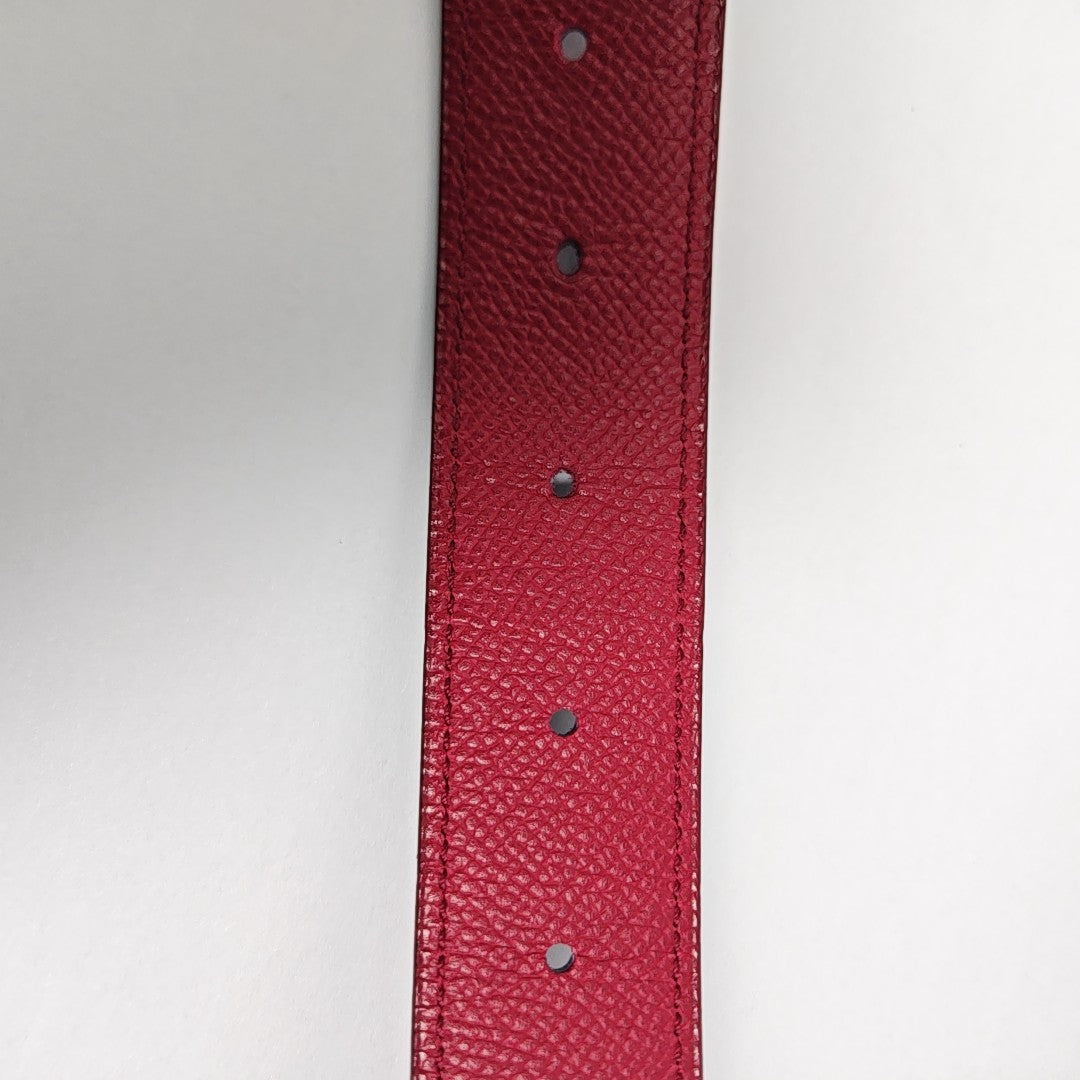Leather Belt Red