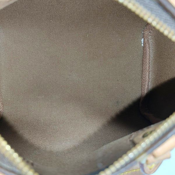 SPEEDY Nano Monogram Coated Canvas Brown