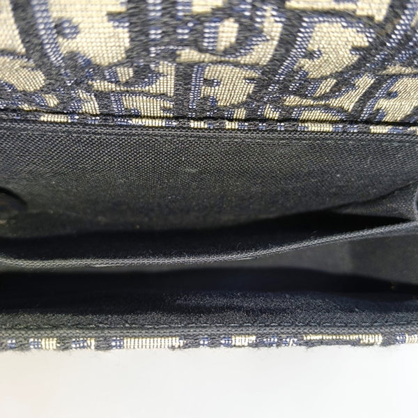 30 Montaigne Mini Oblique Canvas Blue