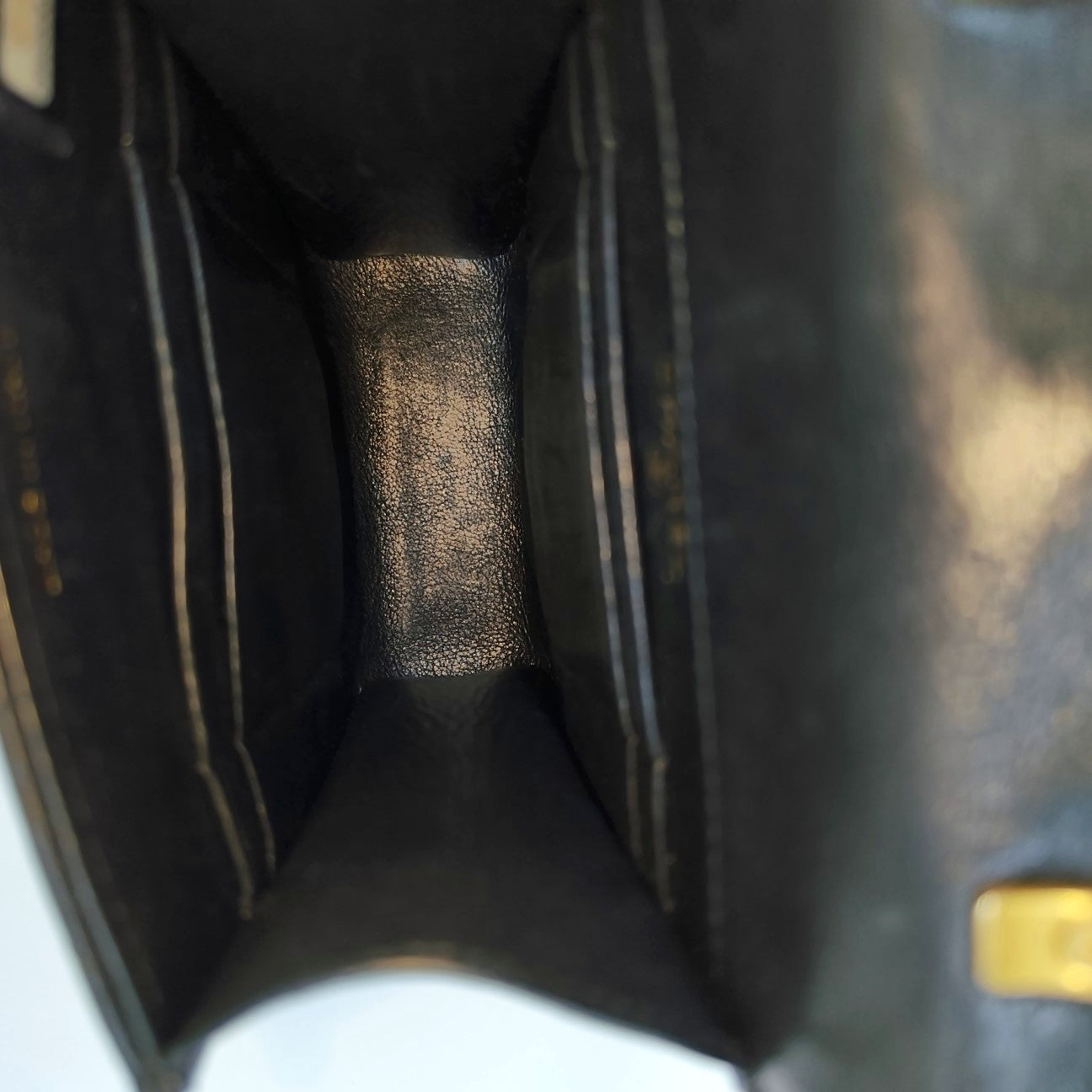 Quilted Calfskin Shoulder Bag Black