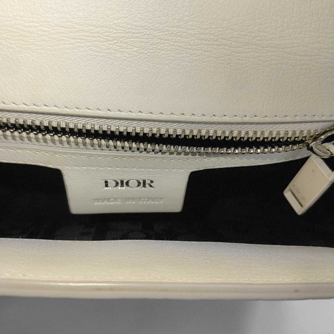 Calfskin Shoulder Bag White