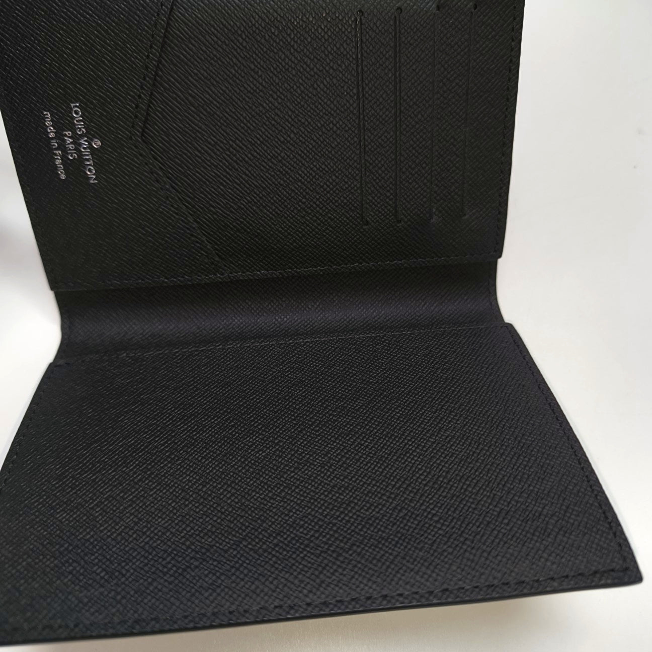 Monogram Coated Canvas Card Holder Gray
