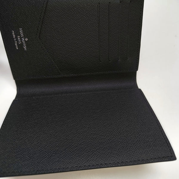 Monogram Coated Canvas Card Holder Gray
