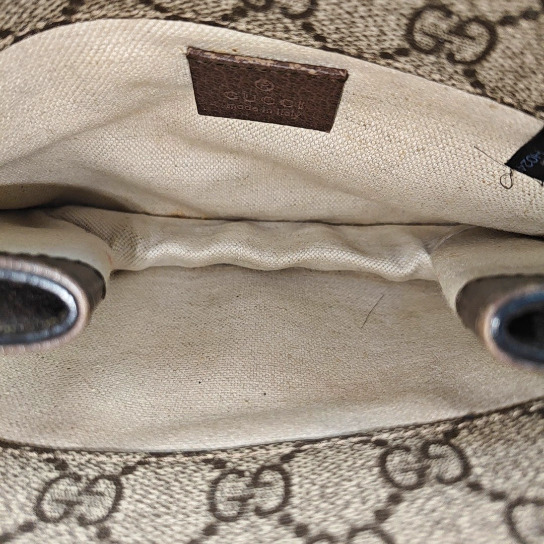 Neo Vintage Small Monogram Coated Canvas Beige
