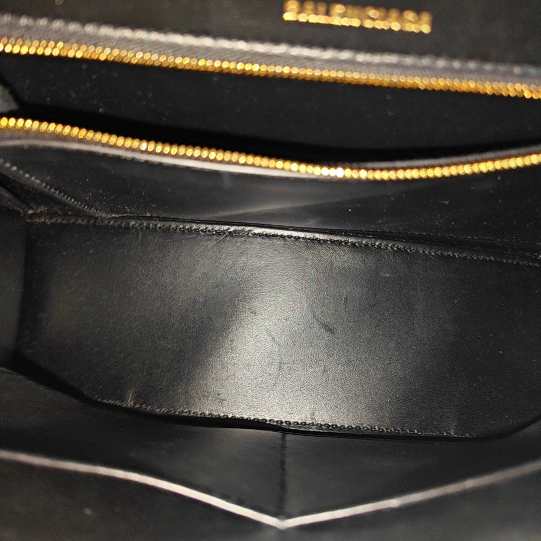 Hourglass Small Calfskin Black