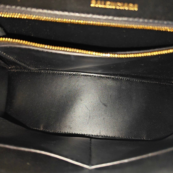 Hourglass Small Calfskin Black