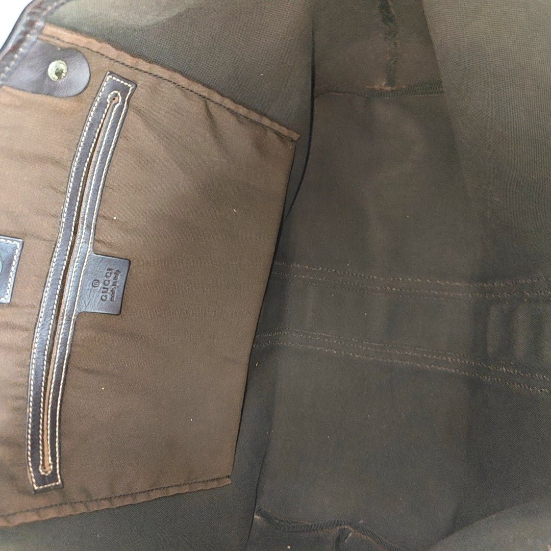 Monogram Coated Canvas Tote Bag Beige