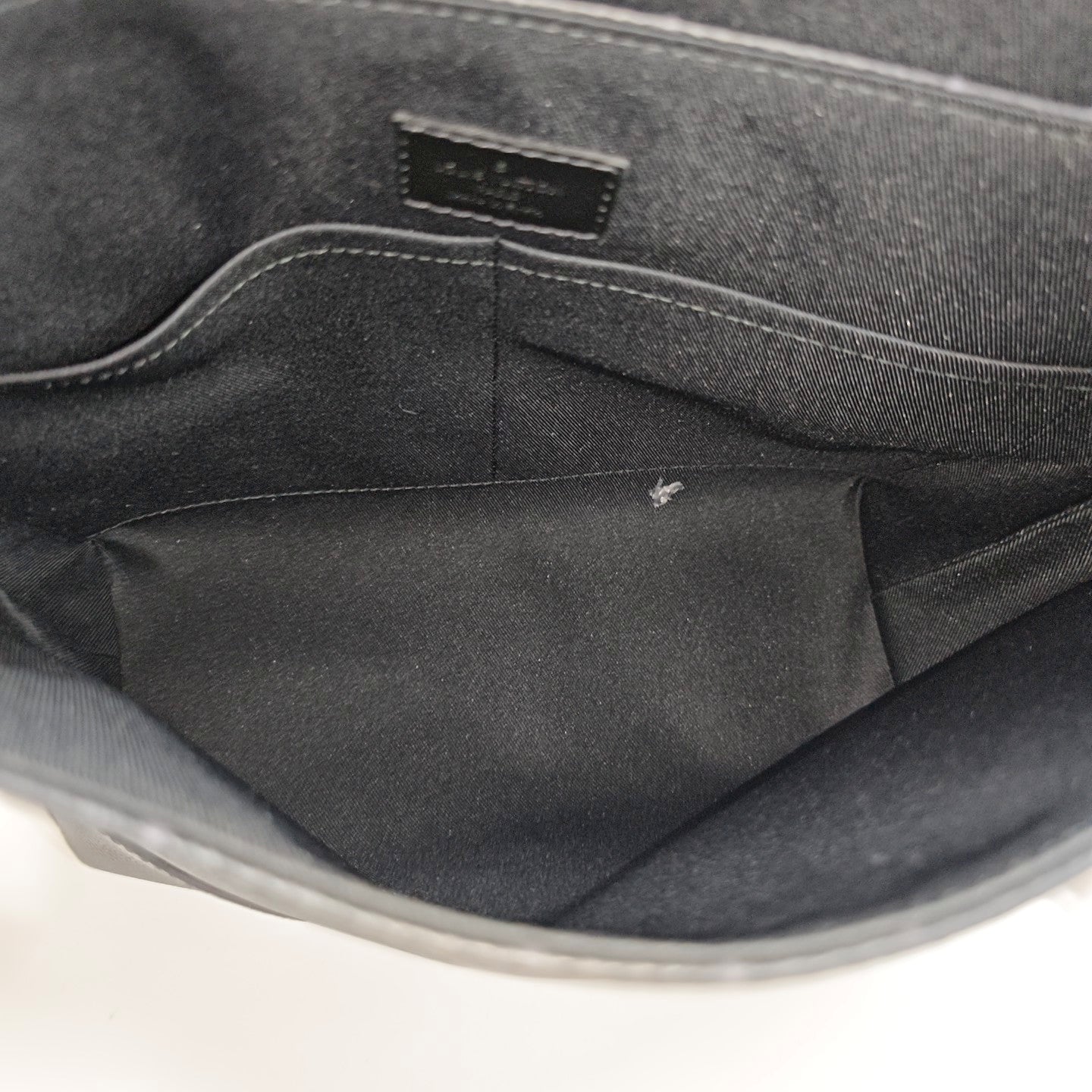 SAUMUR Monogram Coated Canvas Black