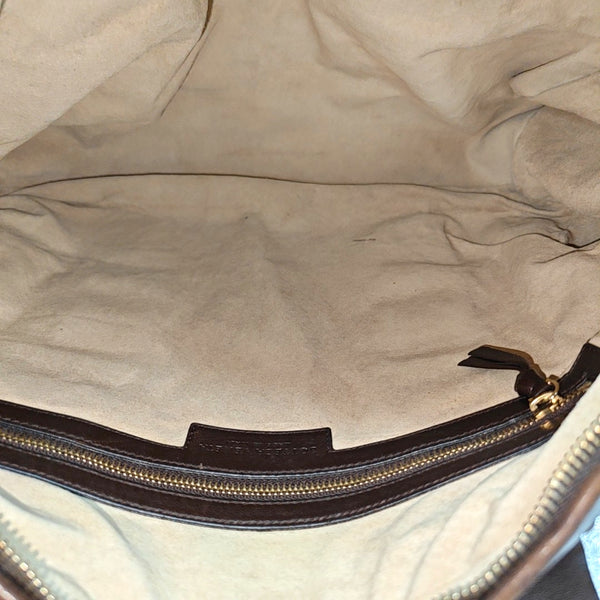 Calfskin Top Handle Bag Brown
