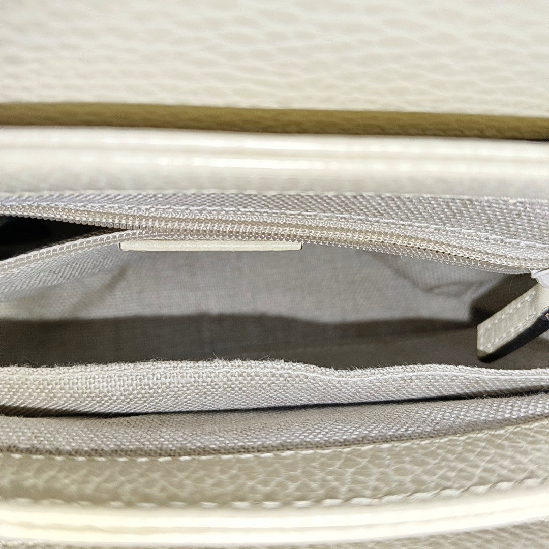 Interlocking G Mini Calfskin Beige