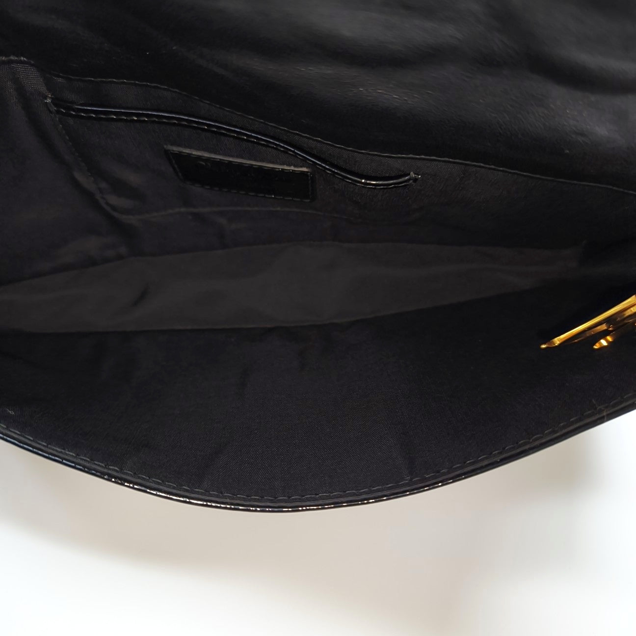 Lady Dior Medium Cannage Patent Leather Black