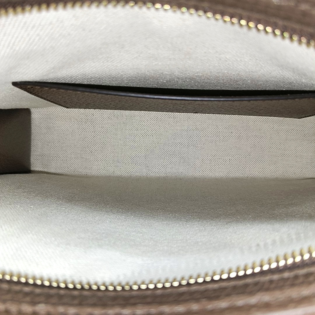 Monogram Fabric Clutch Brown