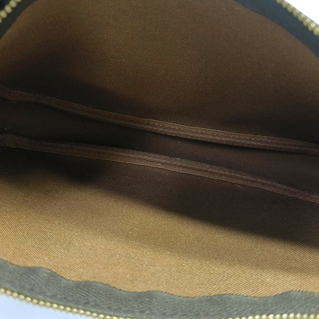 ACCESSOIRES Monogram Coated Canvas Brown