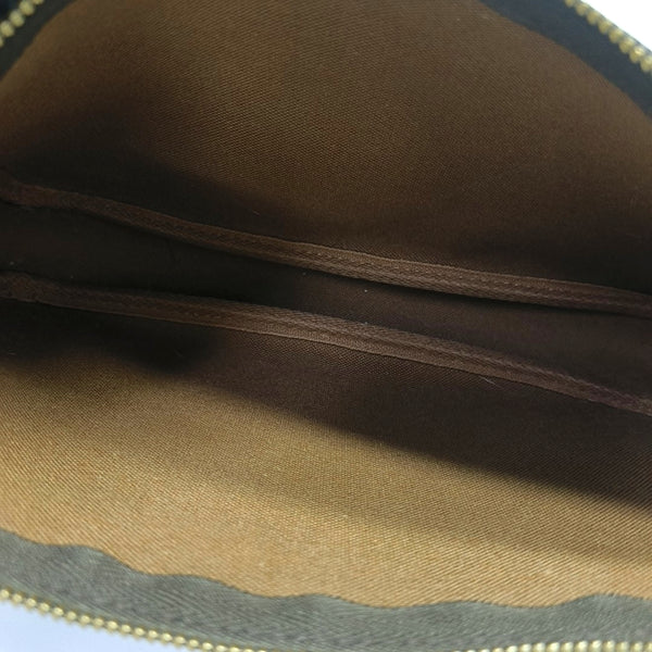 ACCESSOIRES Monogram Coated Canvas Brown