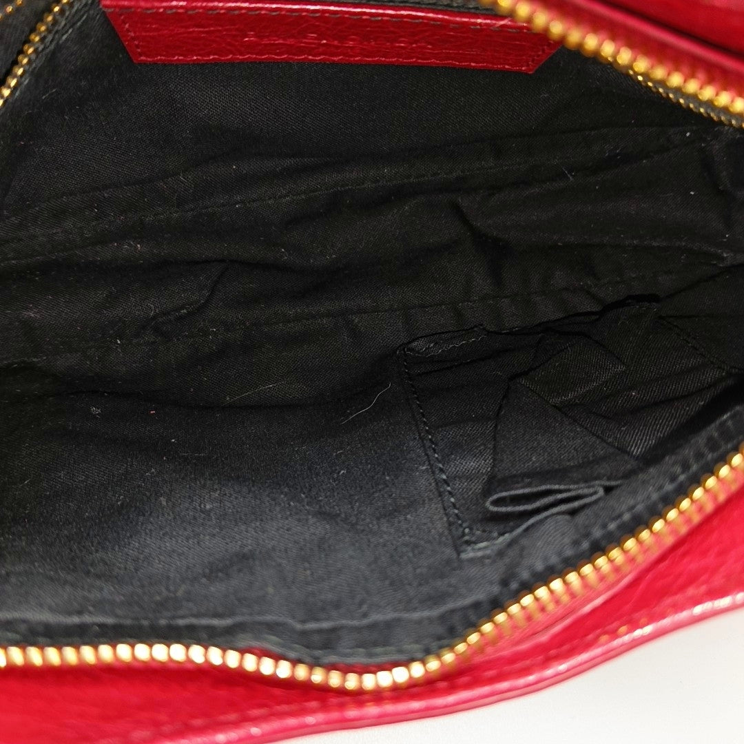 Authenticated pre-owned  Classic City Lambskin Burgundy - Crossbody Bag at Looply