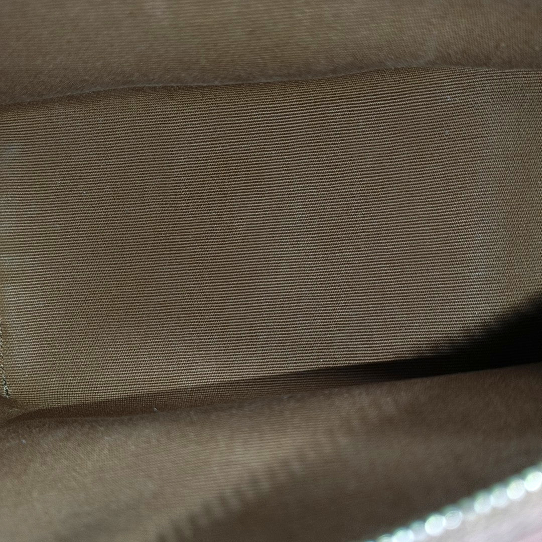 Authenticated pre-owned  TRIOMPHE CANVAS Mini Coated Canvas Brown - Shoulder Bag at Looply