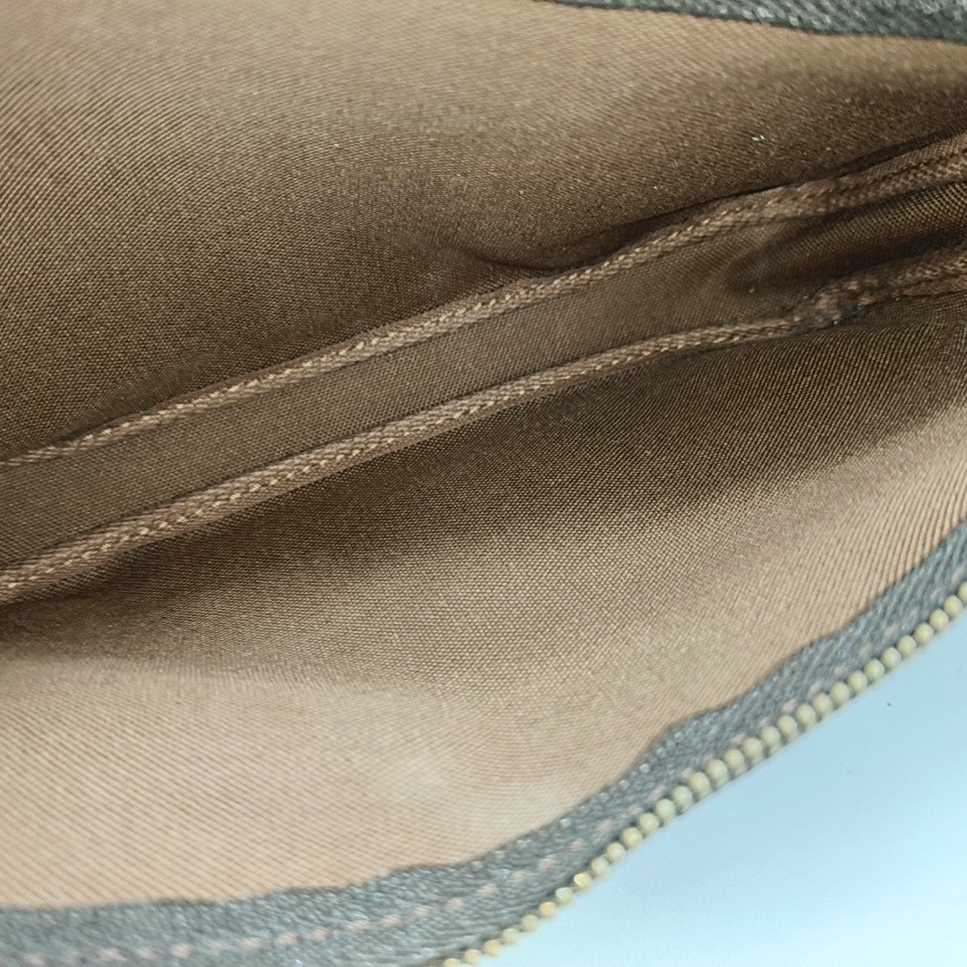 ACCESSOIRES Monogram Coated Canvas Brown
