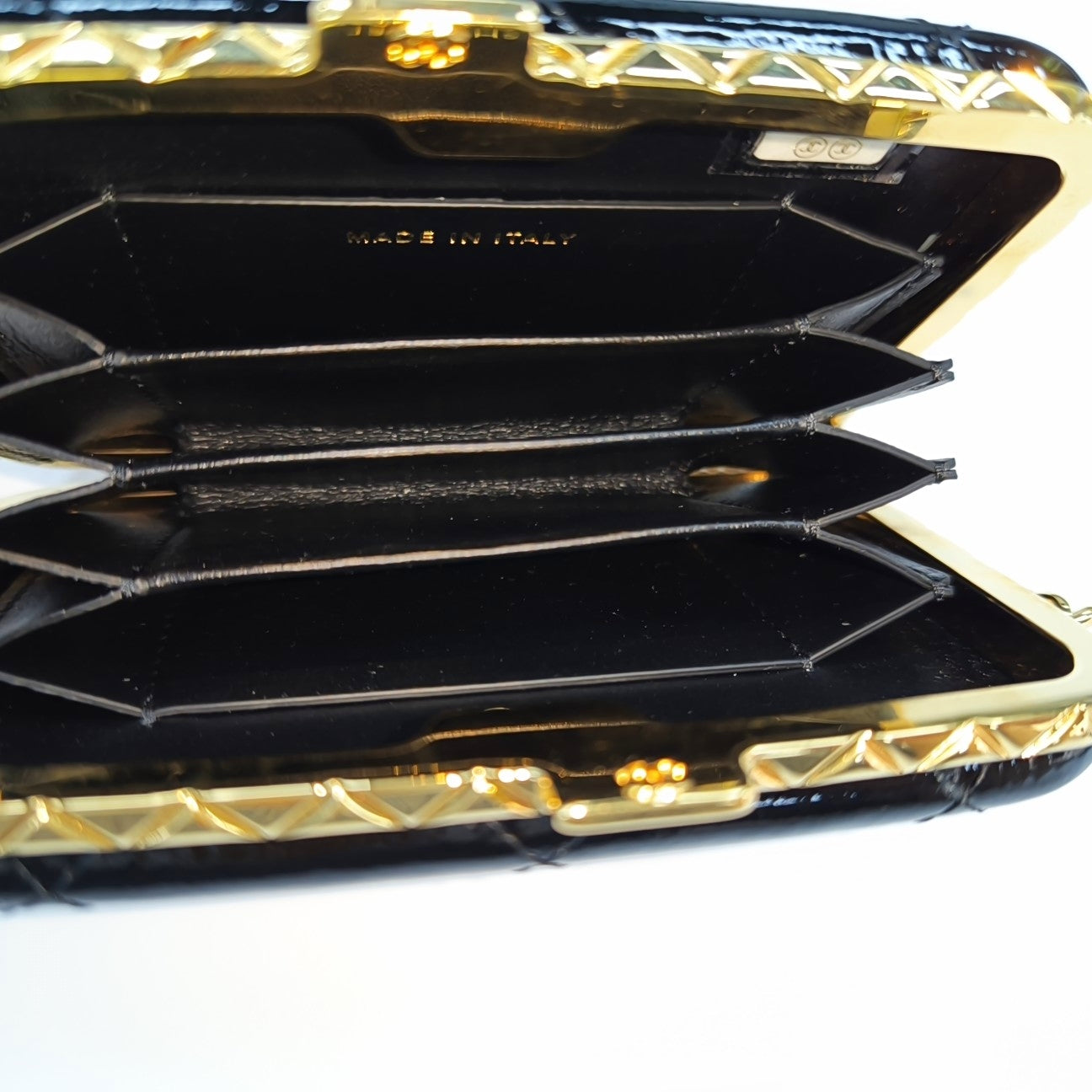 Quilted Lambskin Shoulder Bag Black