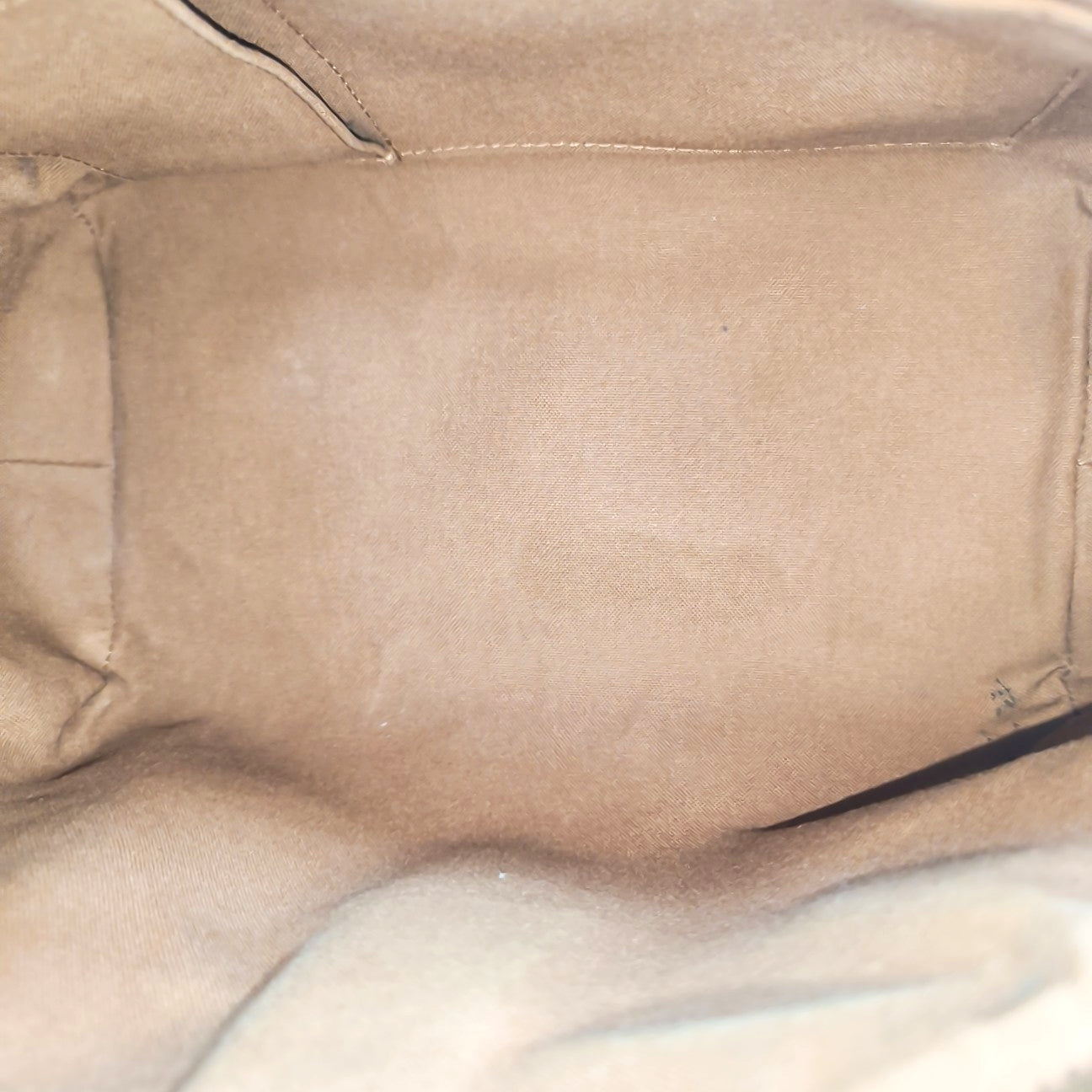 Monogram Coated Canvas Top Handle Bag Brown