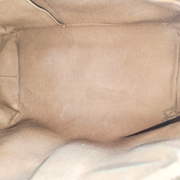 Monogram Coated Canvas Top Handle Bag Brown