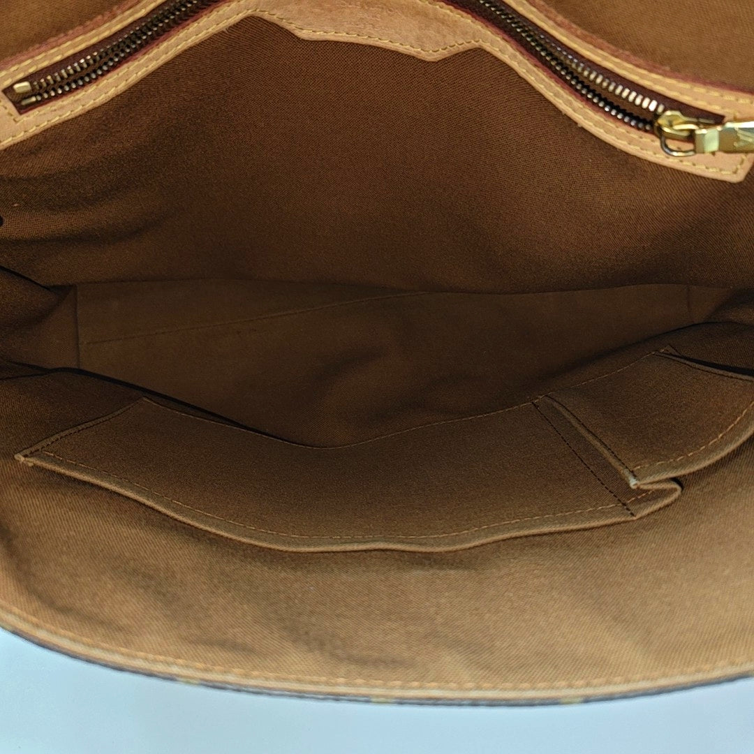 VALMY Monogram Coated Canvas Brown