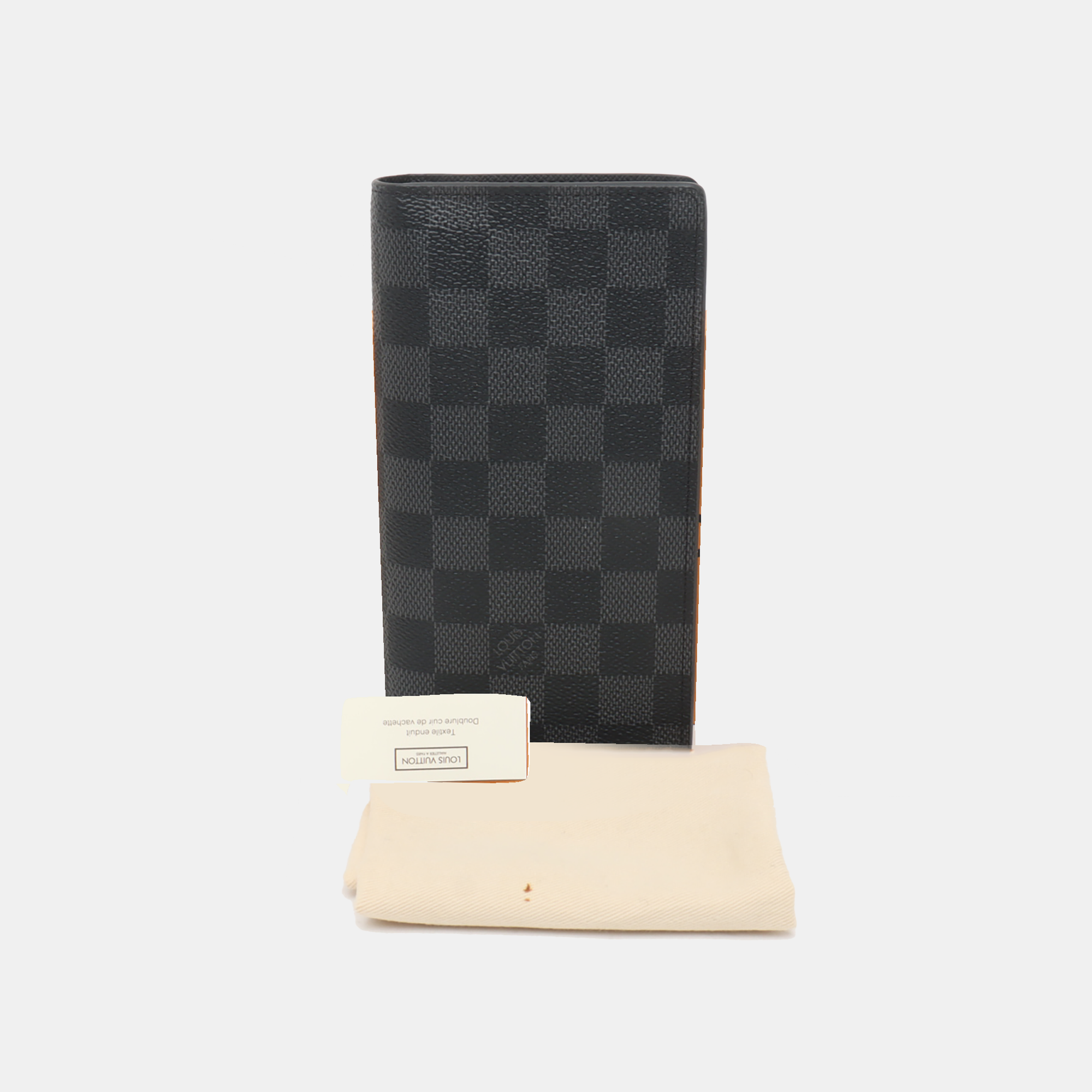 BRAZZA Damier Graphite Coated Canvas Black Wallet