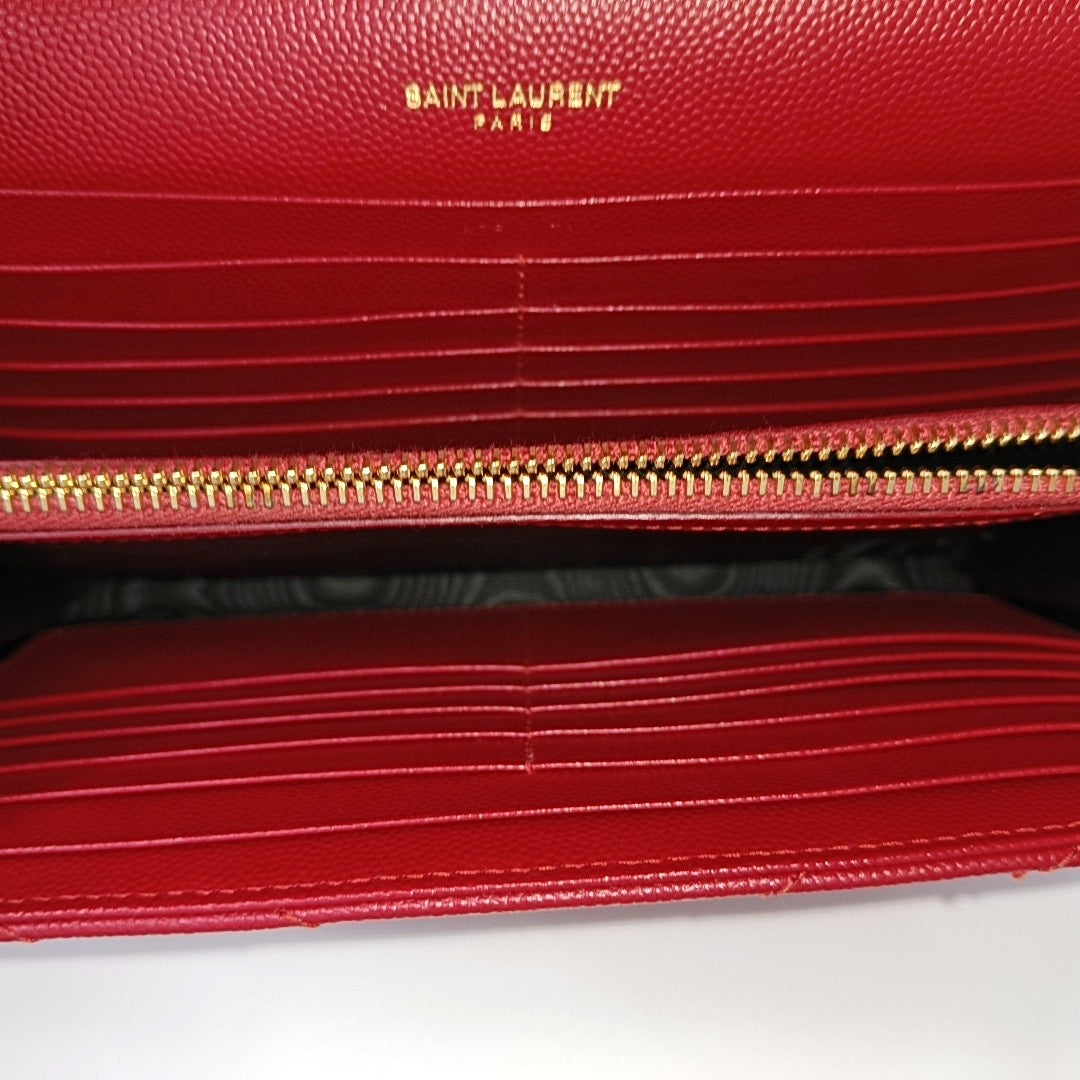 MONOGRAM Medium Quilted Calfskin Red