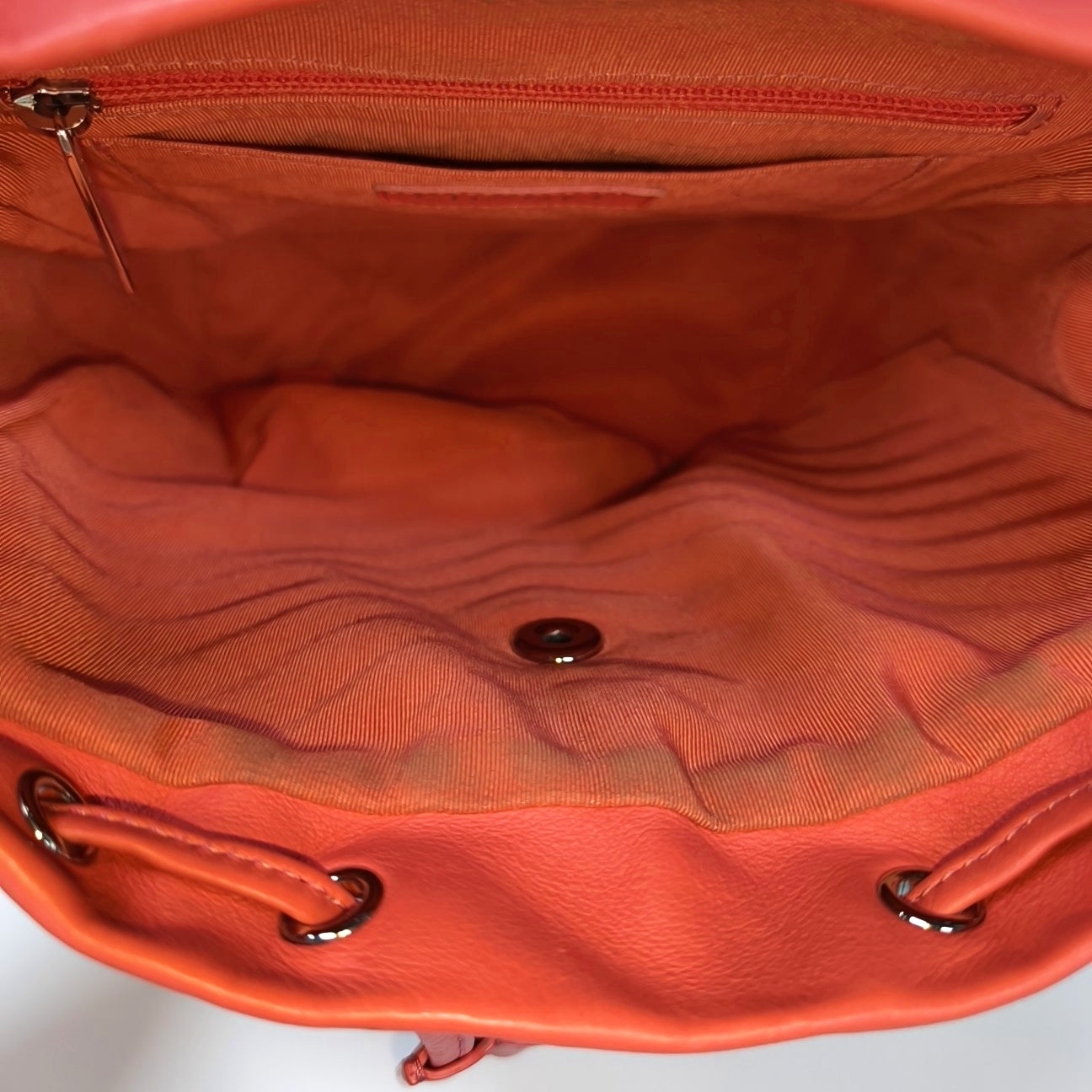 Chevron Calfskin Backpack Pink