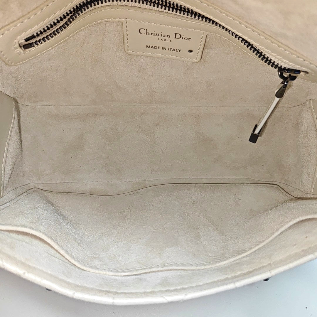 Diorcamp Small Cannage Calfskin White