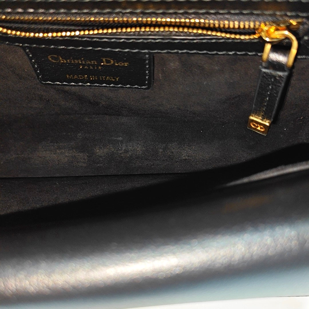 Cannage Lambskin Crossbody Bag Small Black
