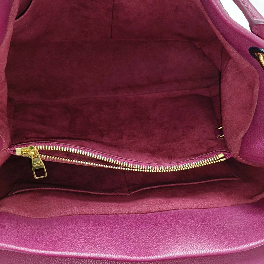 OLYMPE MM Monogram Coated Canvas Brown