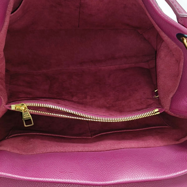 OLYMPE MM Monogram Coated Canvas Brown