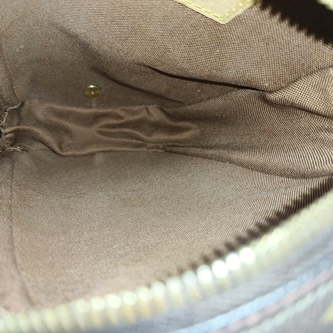 GANGE Monogram Coated Canvas Brown