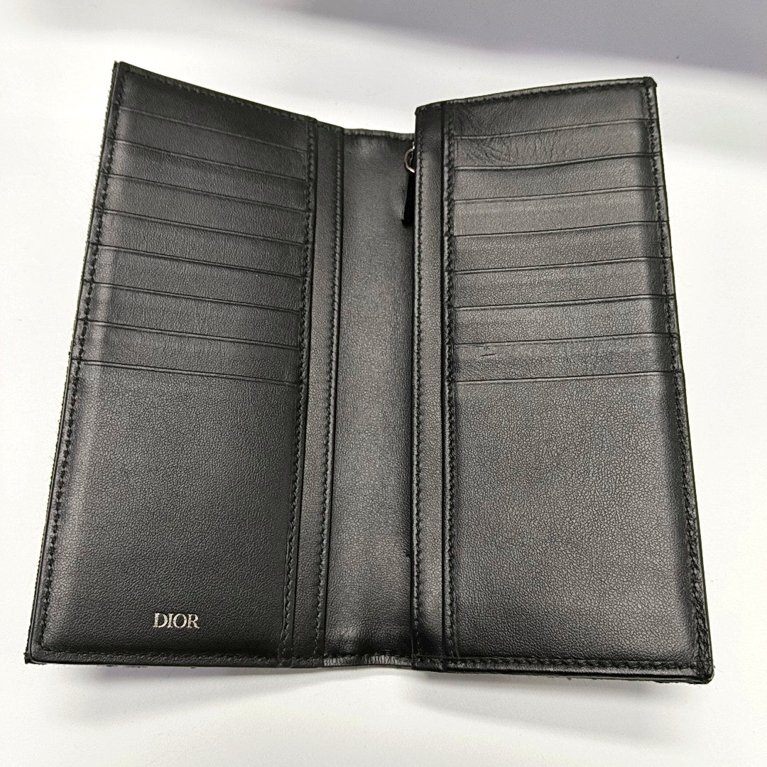 Oblique Canvas Wallet Black