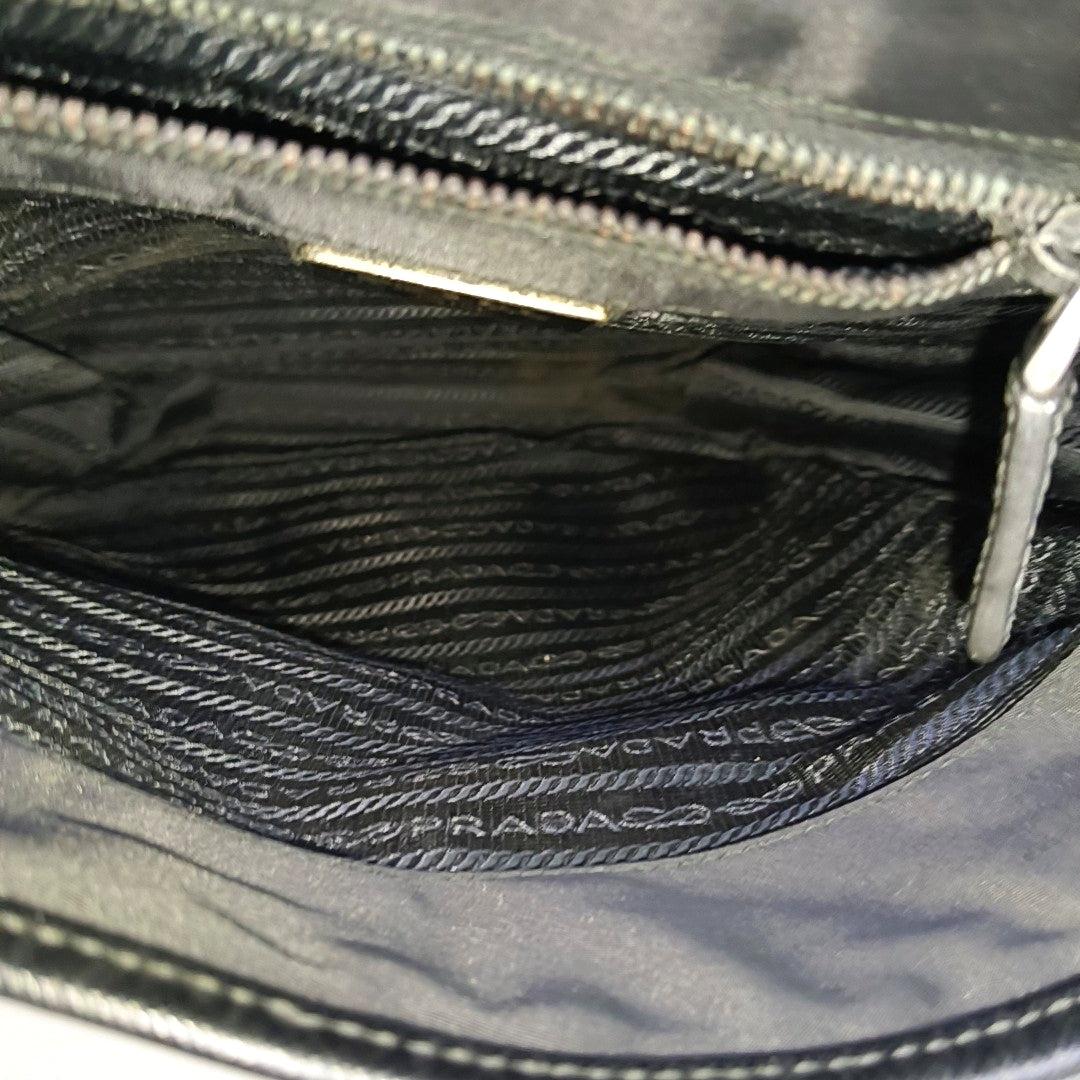 Nylon Shoulder Bag Black