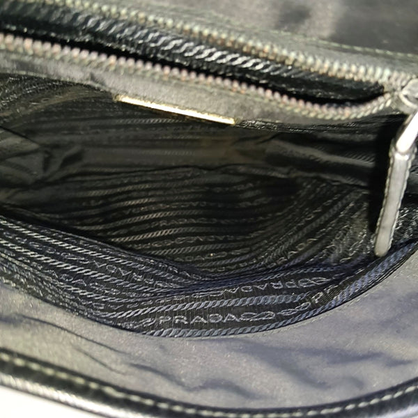 Nylon Shoulder Bag Black