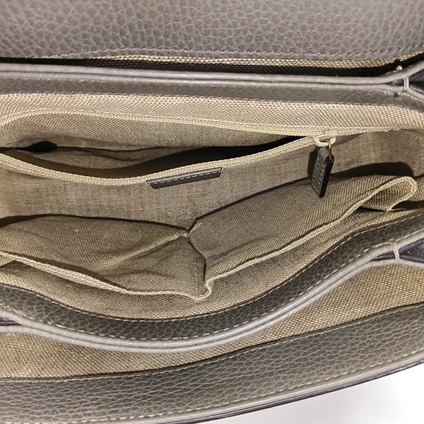 Interlocking G Large Calfskin Gray