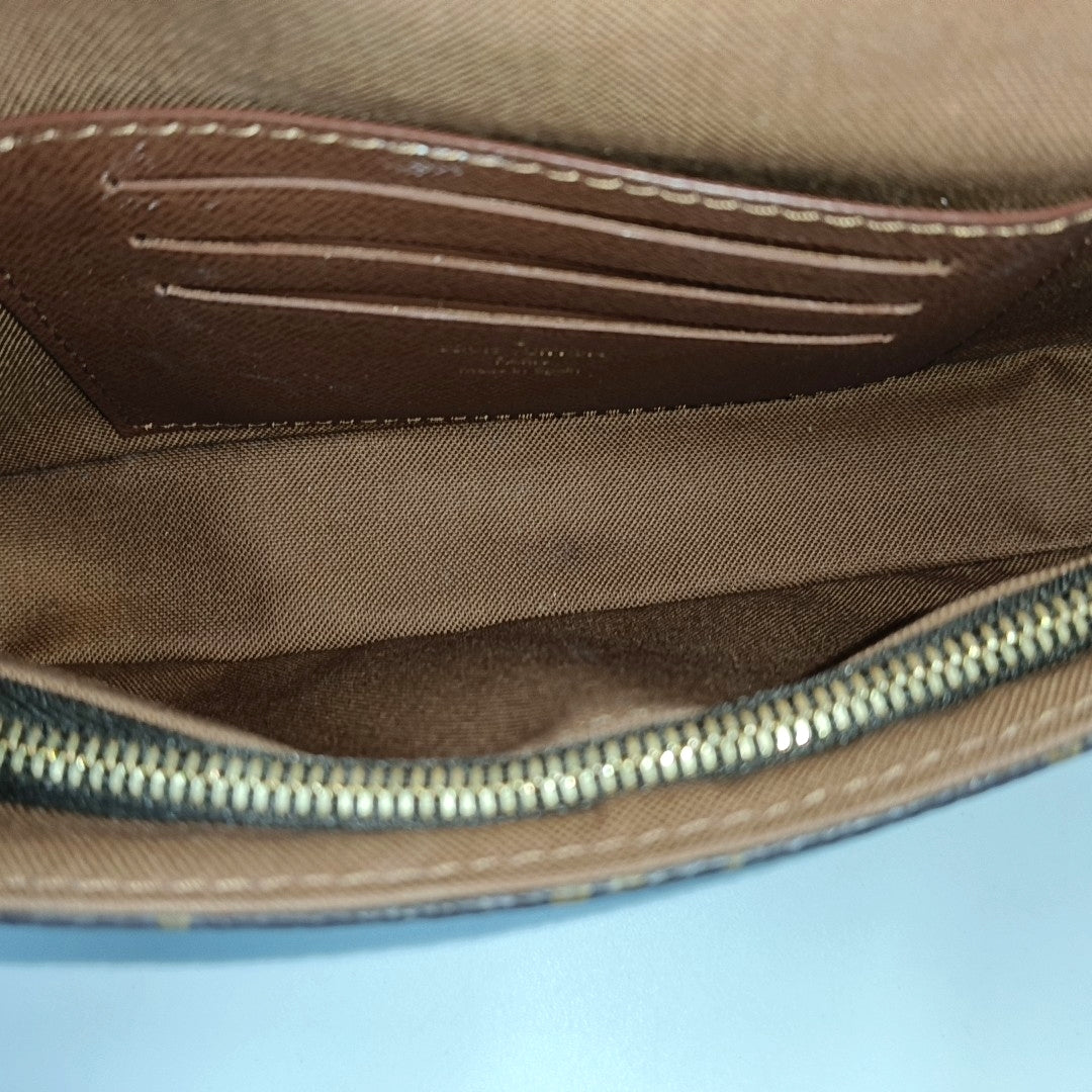 IVY Monogram Coated Canvas Brown