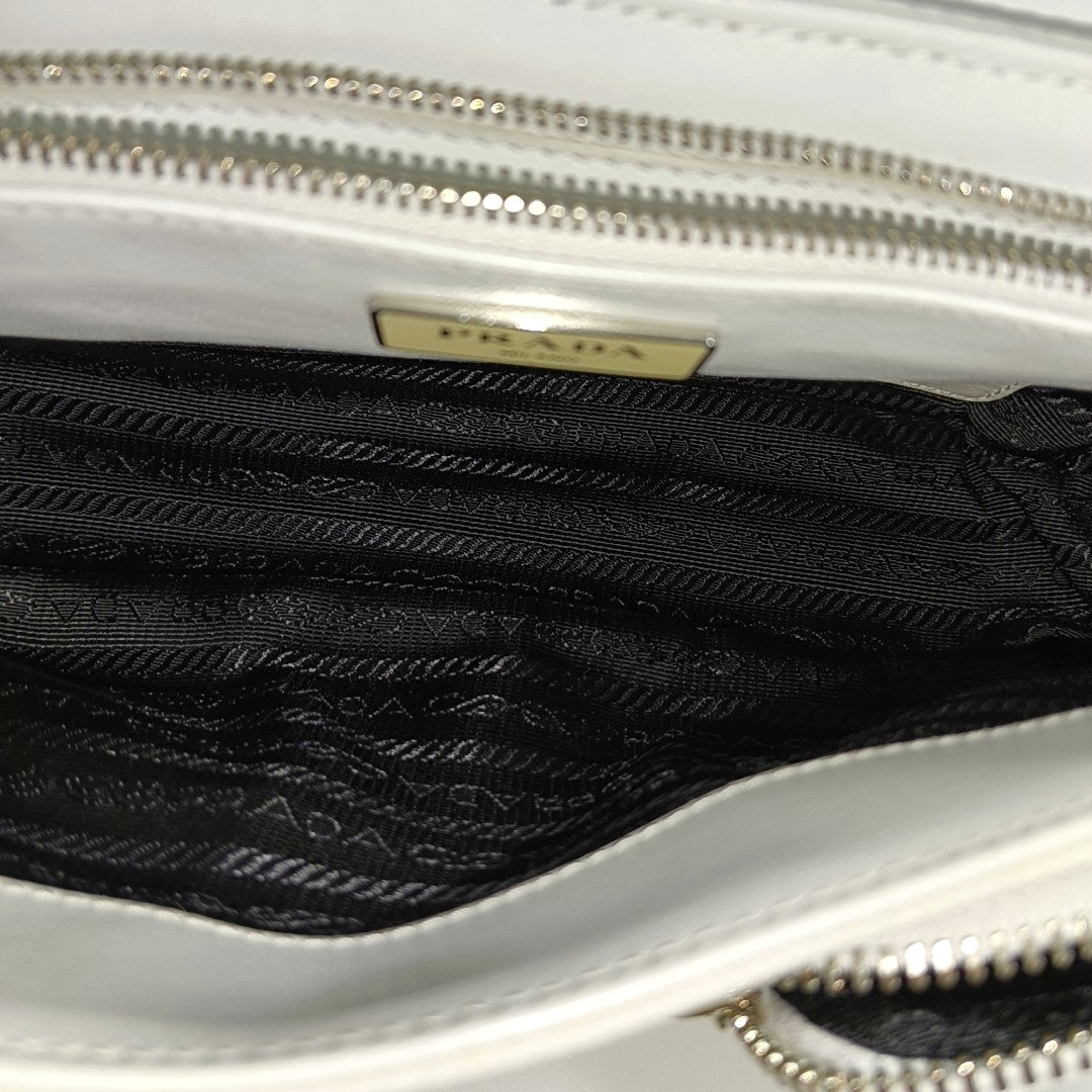 Fabric Crossbody Bag White