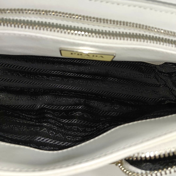Fabric Crossbody Bag White