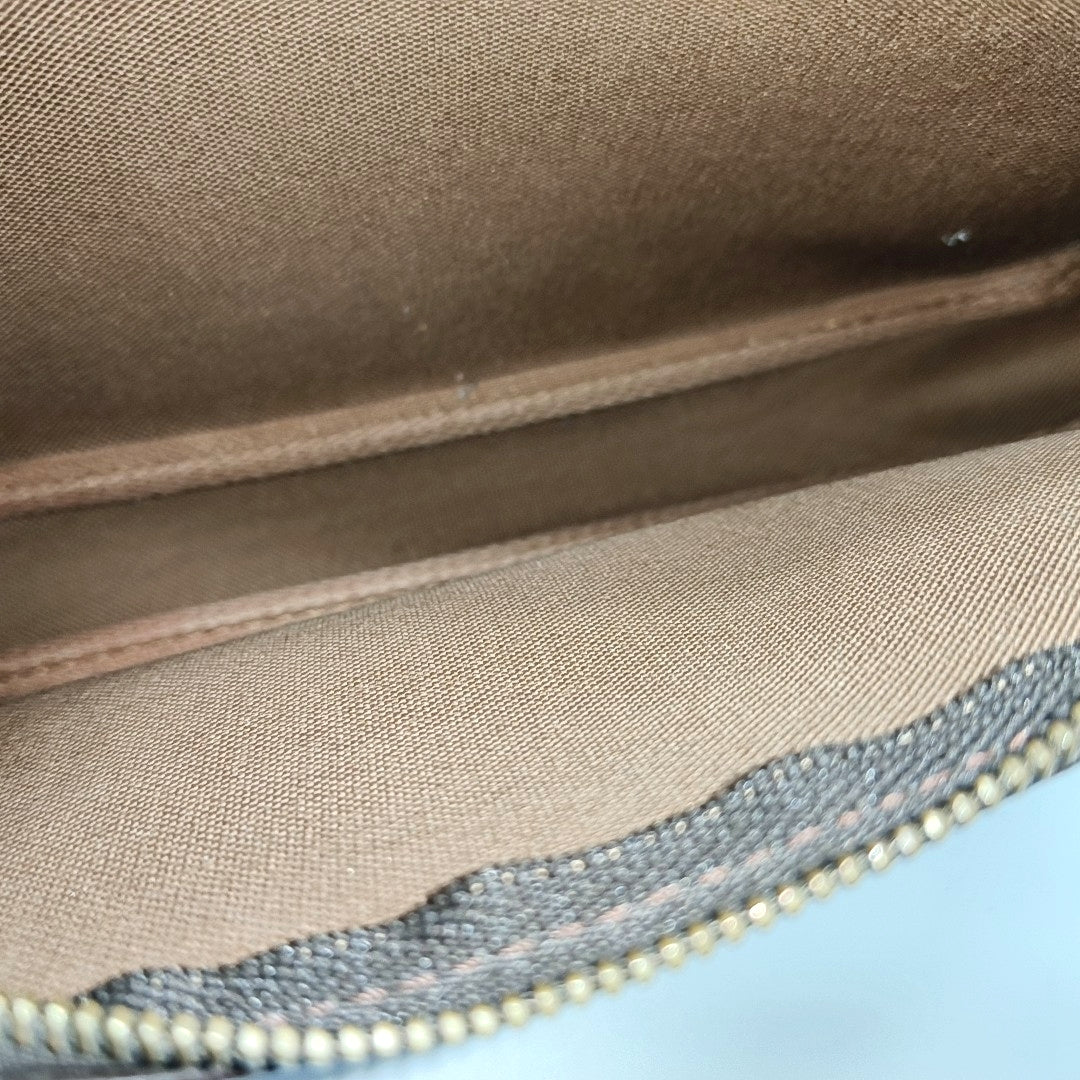 ACCESSOIRES Monogram Coated Canvas Brown