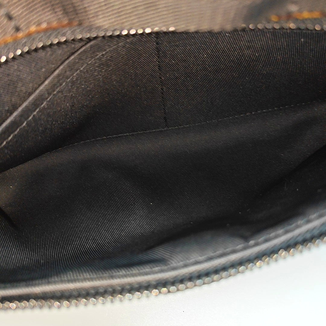 Monogram Coated Canvas Shoulder Bag PM Brown